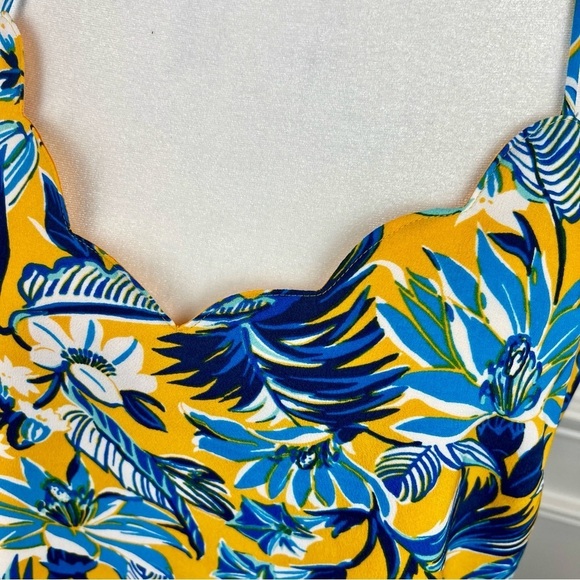 J Crew Women's Floral scalloped cami top size 10 - Picture 2 of 9